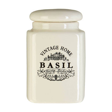 Vintage Home Set Of Six Cream Spice Jars