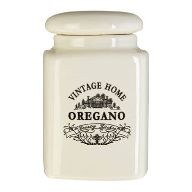 Vintage Home Set Of Six Cream Spice Jars