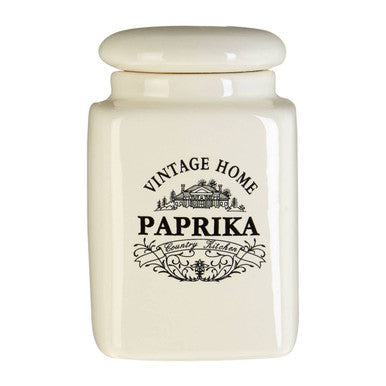 Vintage Home Set Of Six Cream Spice Jars