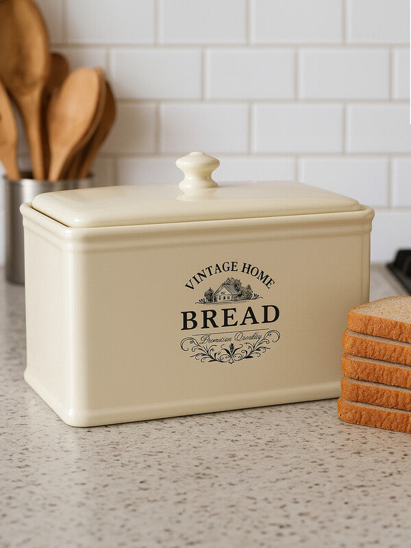 Vintage Home Cream Ceramic Bread Bin