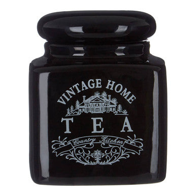 Vintage Home Square Black Tea Jar