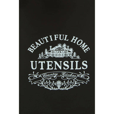 Vintage Home Black Utensil Holder With 6 Utensils