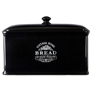 Black Dolomite Bread Crock | Vintage Home