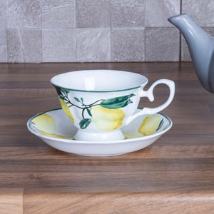 Lemon Tree Cup and Saucer | Orchard Fruits