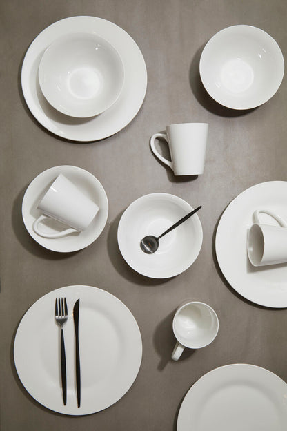 Elmira 12 Piece White Porcelain Dinner Set