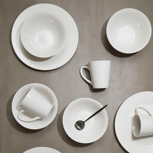 12 Piece White Porcelain Dinner Set | Elmira