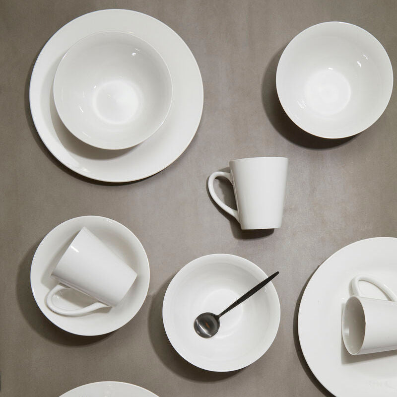 Elmira 12 Piece White Porcelain Dinner Set