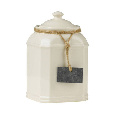 Cream Slate Tag 0.75Kg Storage Jar