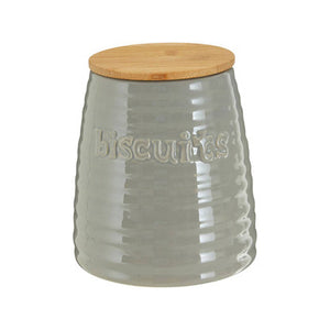 Winnie Grey Dolomite Biscuit Canister