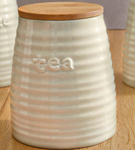 Winnie Cream Dolomite Tea Canister
