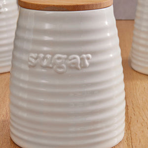 Cream Dolomite Sugar Canister | Winnie