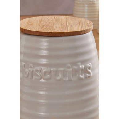 Winnie Cream Dolomite Biscuit Canister