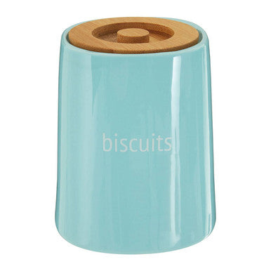 Fletcher Blue Ceramic Biscuit Canister