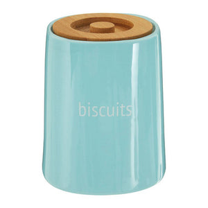 Fletcher Blue Ceramic Biscuit Canister