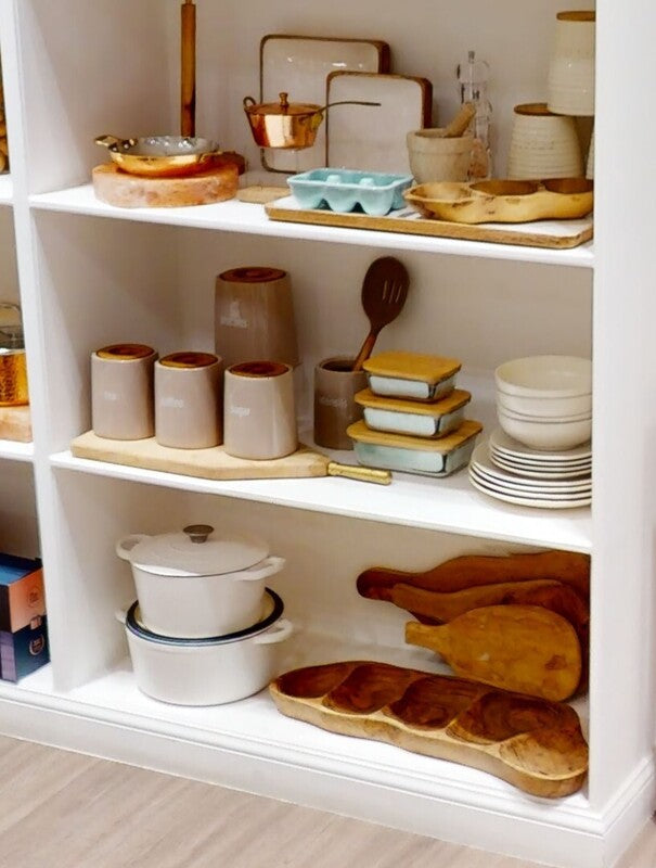 Fletcher Beige Ceramic Tea Canister