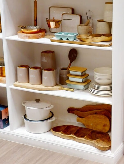 Fletcher Beige Ceramic Tea Canister