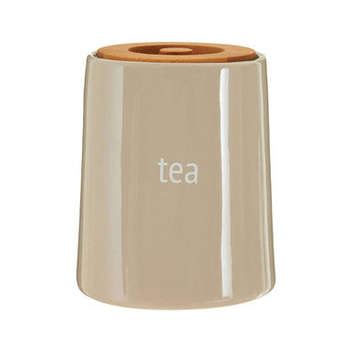Fletcher Beige Ceramic Tea Canister