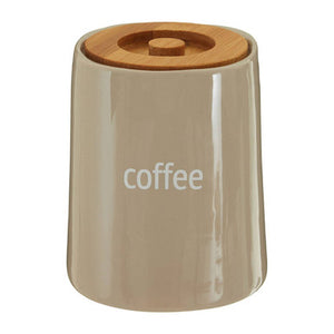 Fletcher Beige Ceramic Coffee Canister