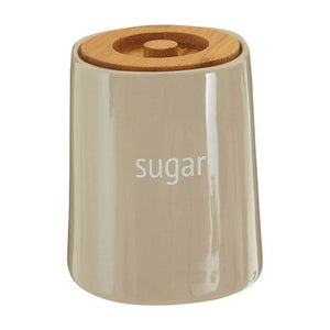 Beige Ceramic Sugar Canister | Fletcher