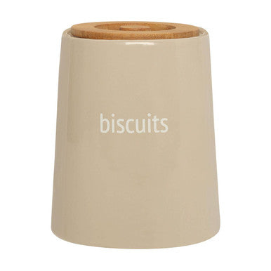 Fletcher Beige Ceramic Biscuit Canister