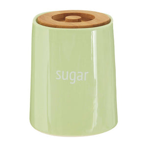 Fletcher Green Ceramic Sugar Canister