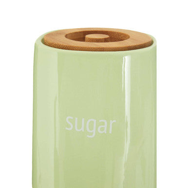 Fletcher Green Ceramic Sugar Canister