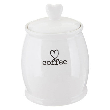 Charm White Dolomite Coffee Canister