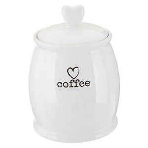 Charm White Dolomite Coffee Canister