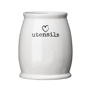 Charm White Utensil Holder