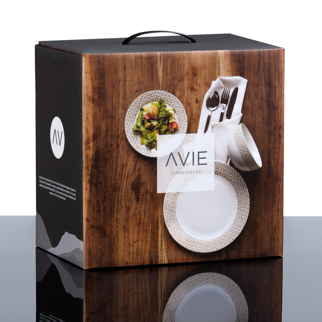 Avie Casablanca 12 Piece Natural Dinner Set