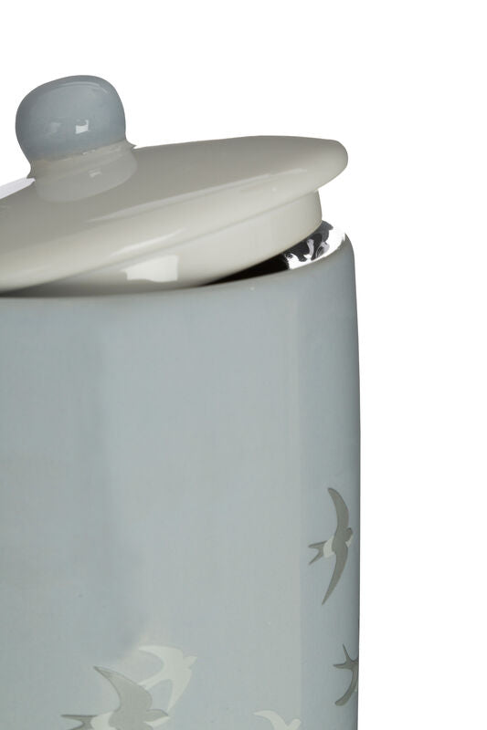 Swift Light Blue Bird Design Canister