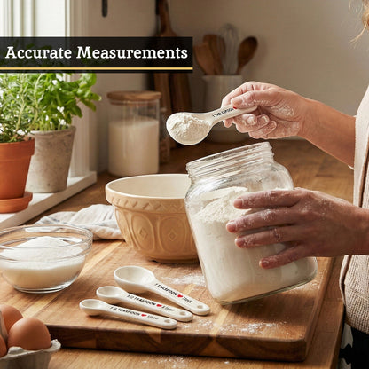 Lola Set of 4 Heart Design Measuring Spoons