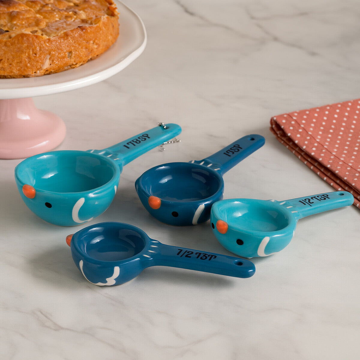 Pretty Things Set of 4 Birdy Measuring Spoons