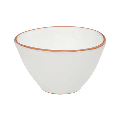 Calisto Terracotta White Glazed Cereal Bowl