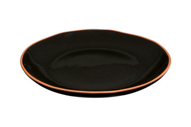 Calisto Terracotta Black Glazed Dinner Plate