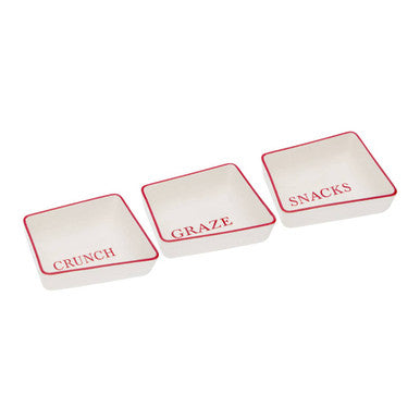 Set Of Three Hollywood Snack Dishes