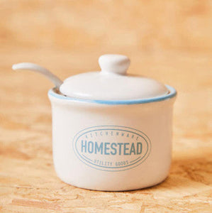 Homestead Sugar Pot With Lid And Spoon