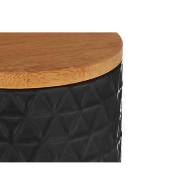 Geome Dolomite And Matt Black Tri Canister