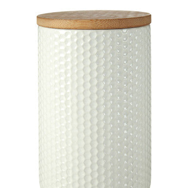 Geome White Hex Canister