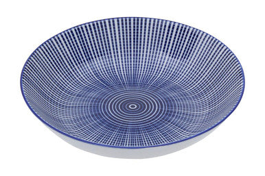 Maya 12 Piece Blue And White Dinner Set