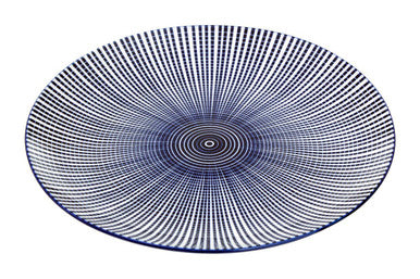 Maya 12 Piece Blue And White Dinner Set