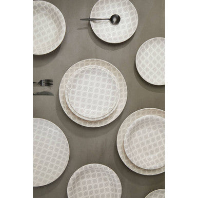 Maya Grey And White 12 Pc Dinner Set
