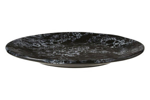 Hygge Black Marble Effect Dinner Plate