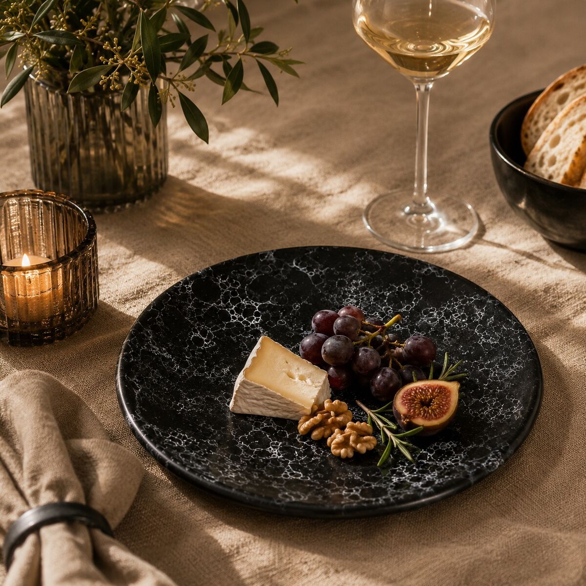 Small Marble Effect Side Plate | Hygge