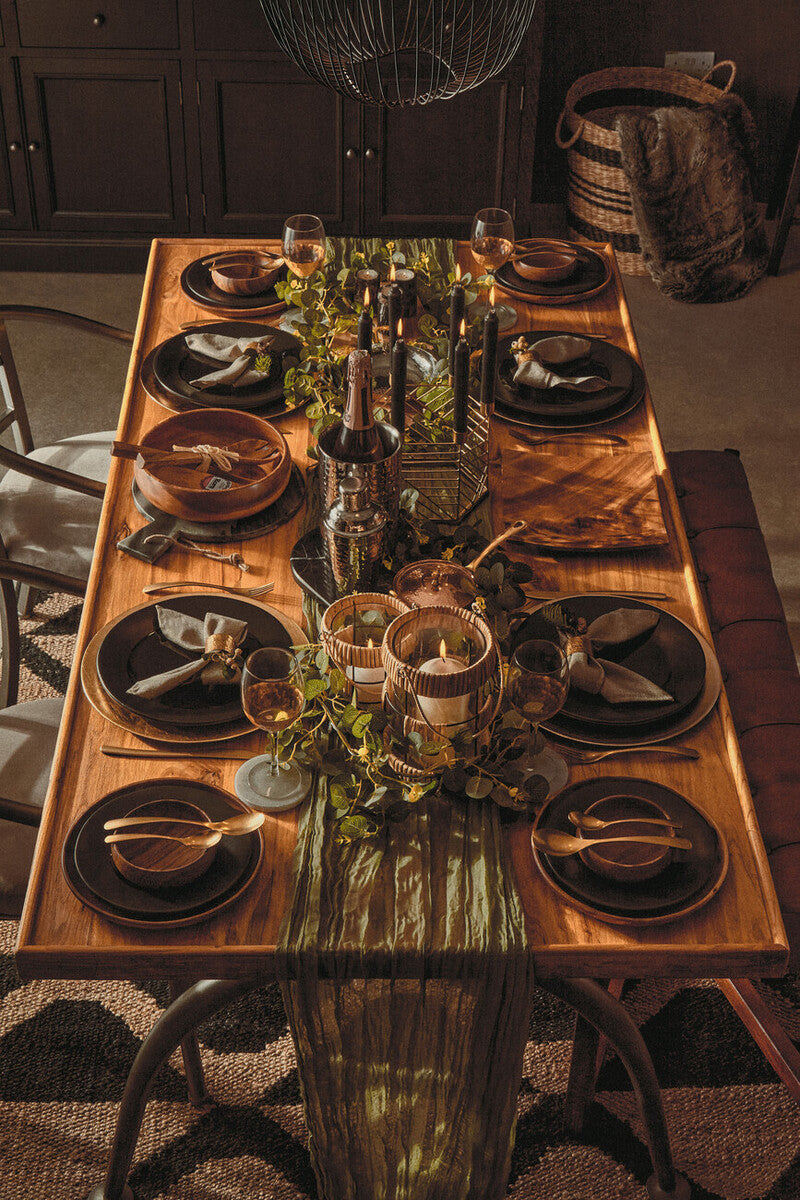 Hygge Black Stoneware Dinner Plate