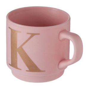 Signet Pink Monogram Mug K