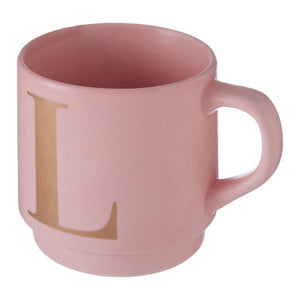 Signet Pink Monogram Mug L