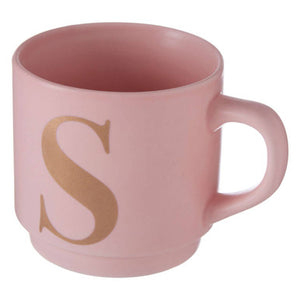 Signet Pink Monogram Mug S