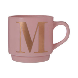Signet Pink Monogram Mug, M