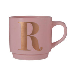 Signet Pink Monogram Mug, R